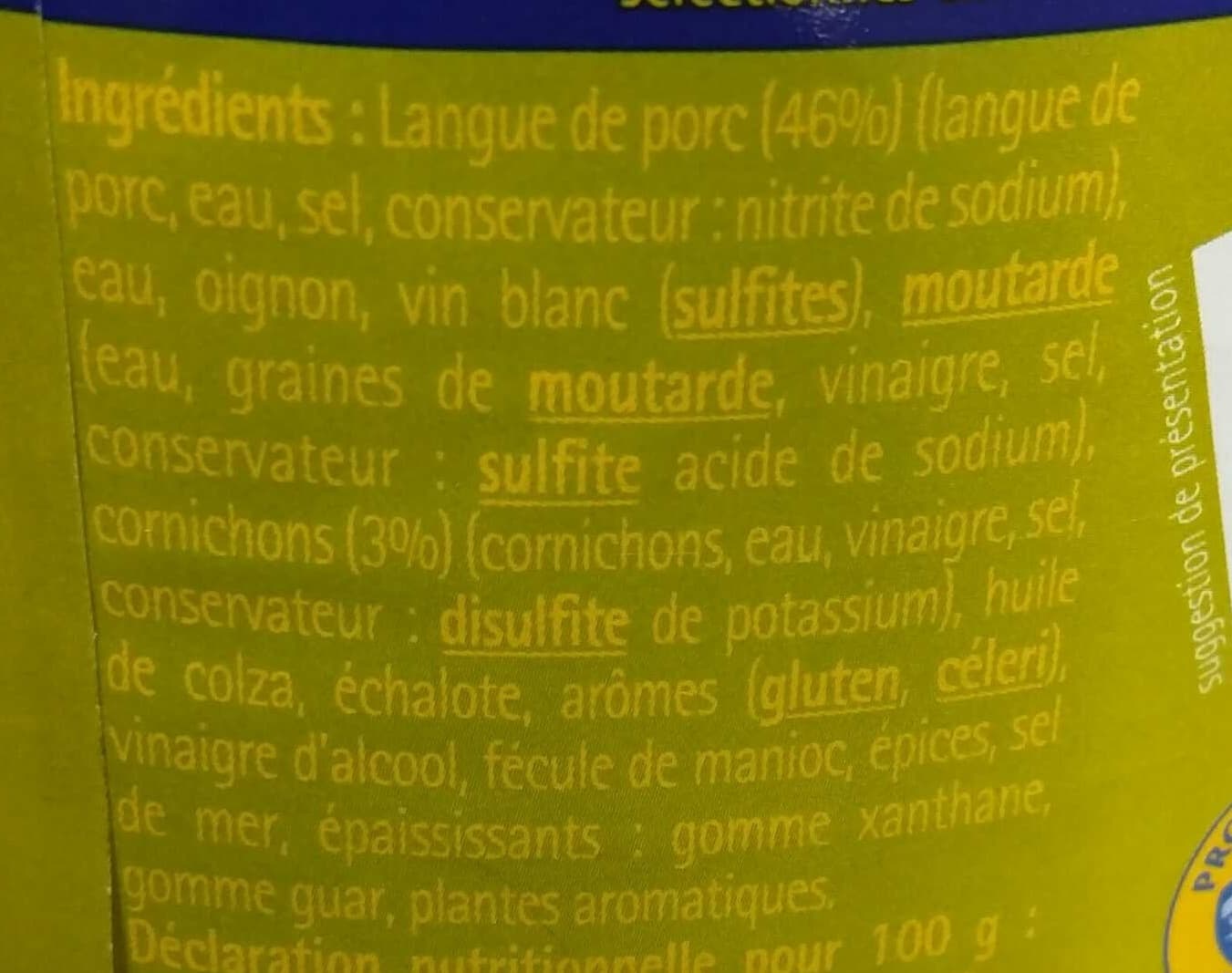 Hénaff Langue de Porc Sauce Piquante packshot