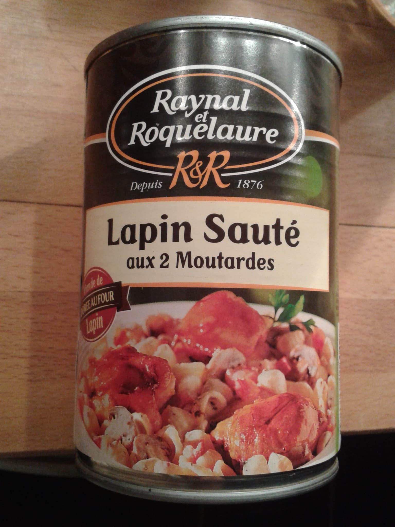 Raynal et Roquelaure Lapin Rôti aux 2 Moutardes packshot