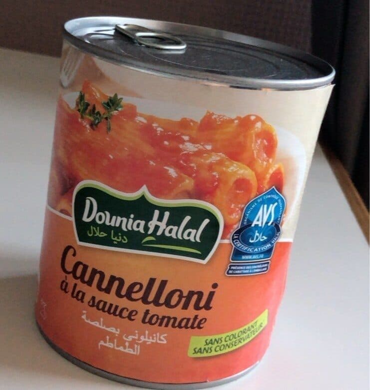 Dounia Halal Cannelloni à la tomate - Halal packshot