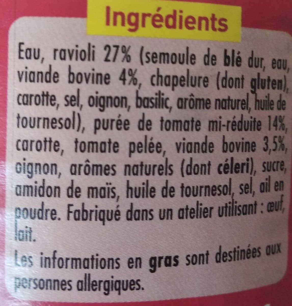 Zapetti Ravioli Pur Boeuf packshot