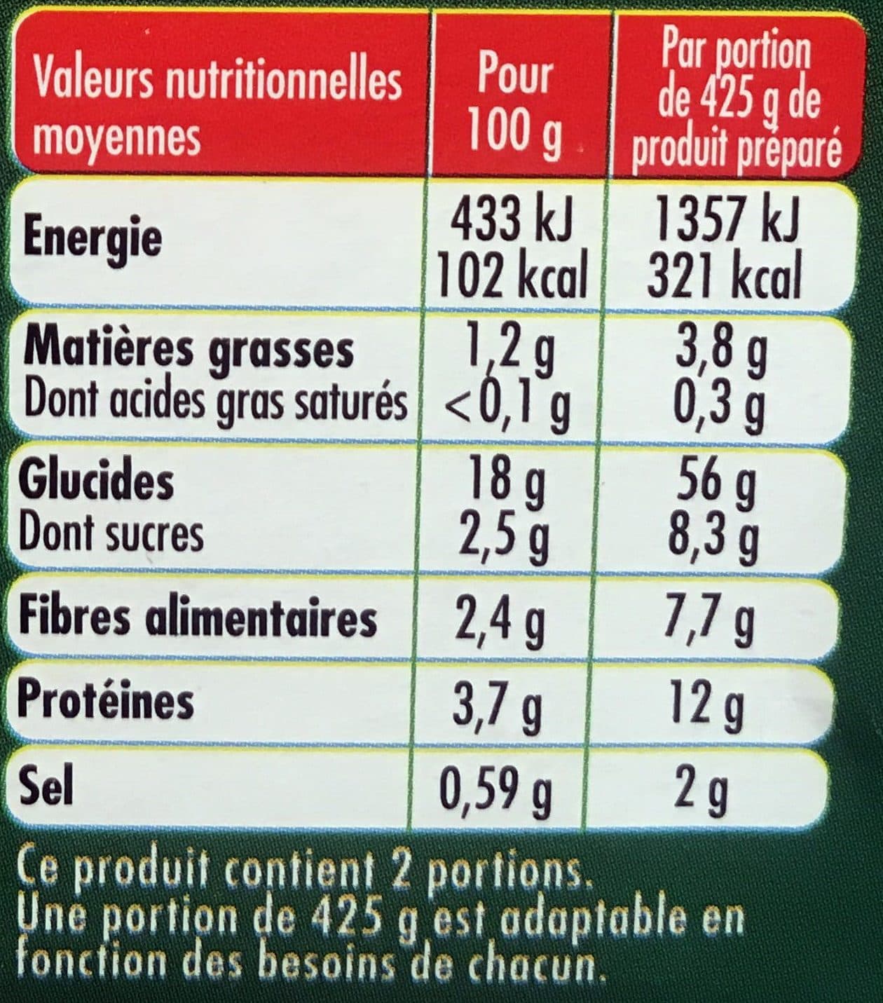 Zapetti Couscous aux 9 Légumes packshot
