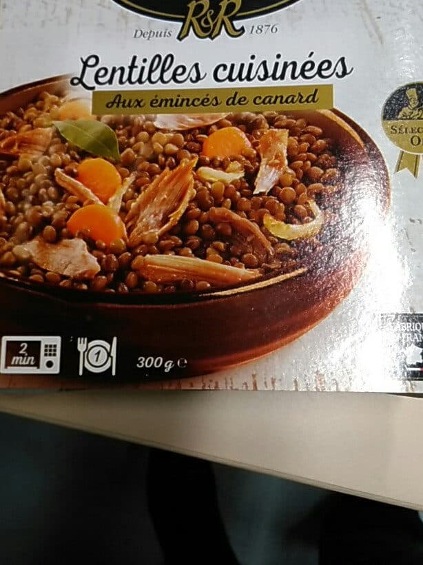 RAYNAL & ROQUELAURE Lentilles cuisines aux émincés de canard packshot