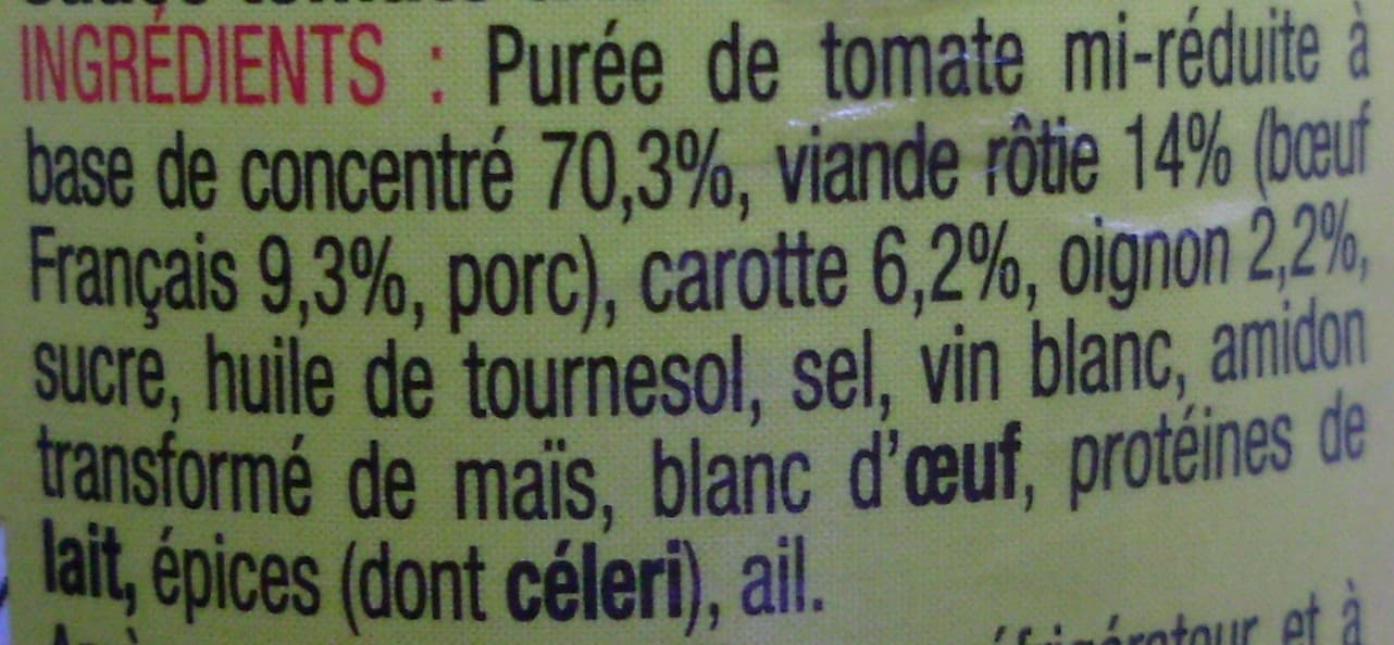 Zapetti La sauce italienne à la viande rôtie packshot