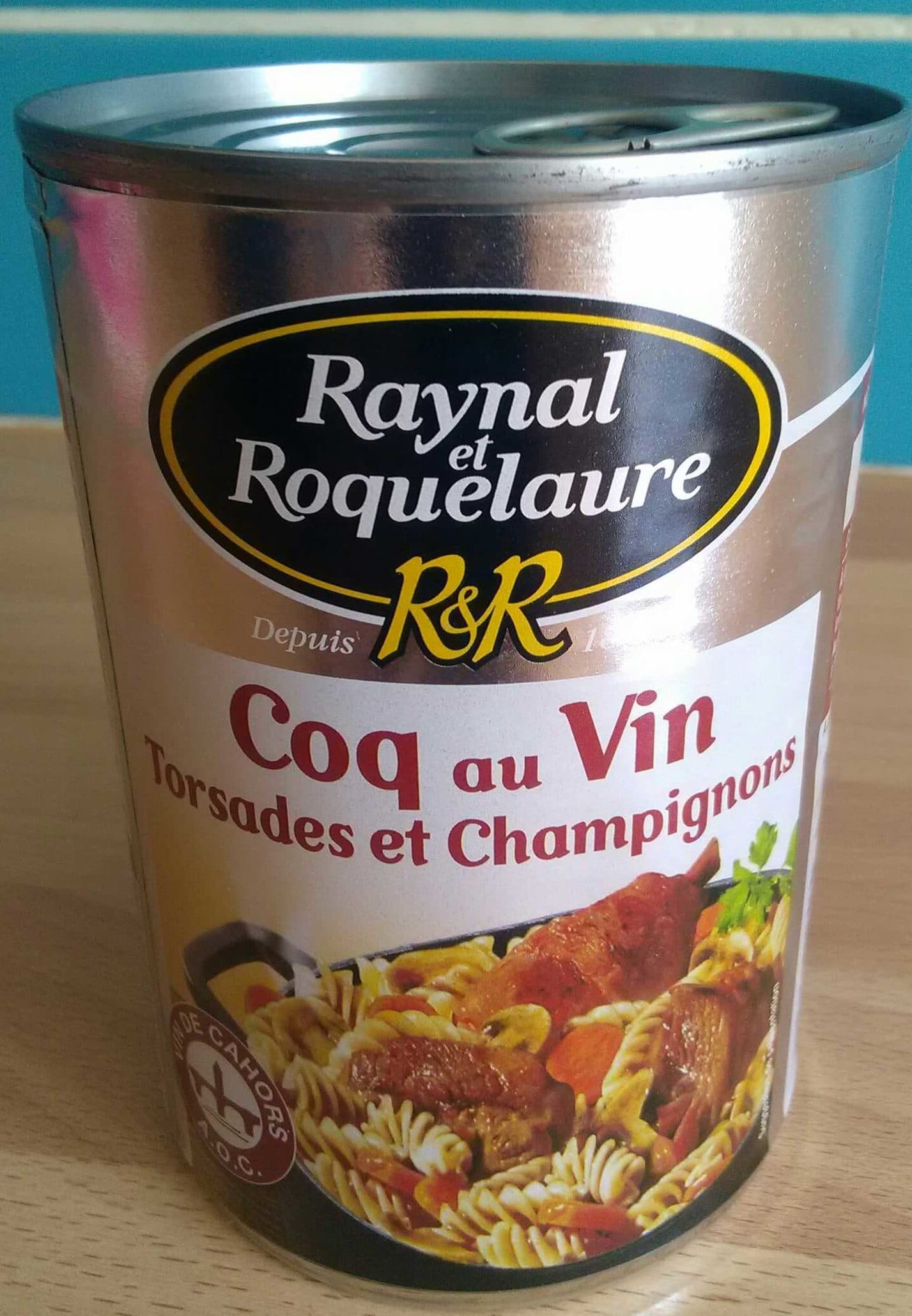 Raynal et Roquelaure Coq Au Vin, Pâtes Et Champignons Raynal Et Roquelaure packshot