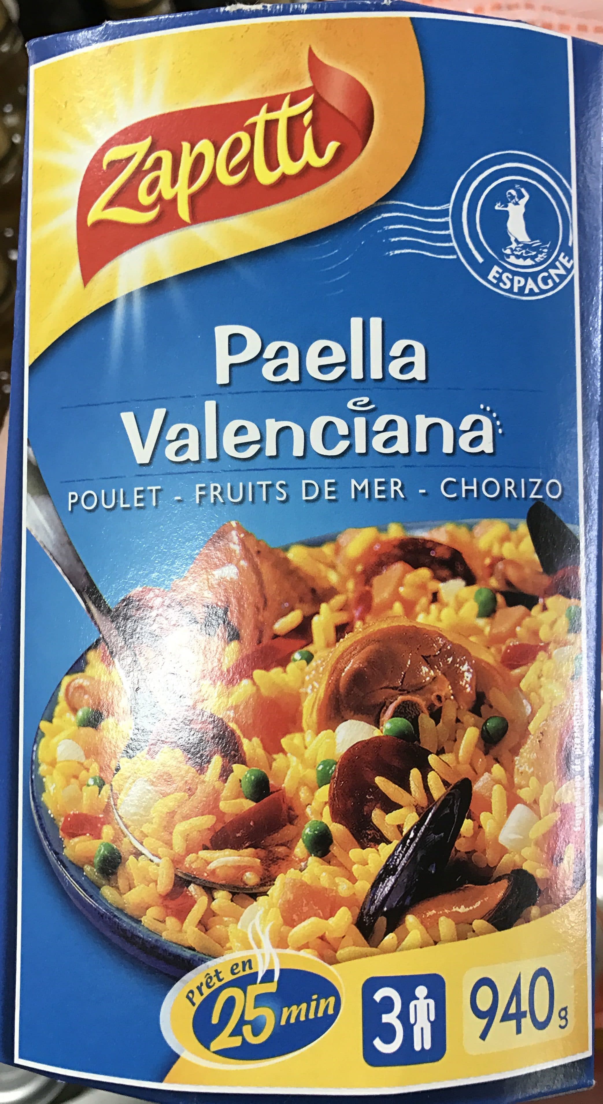 Zapetti Paella Valenciana packshot