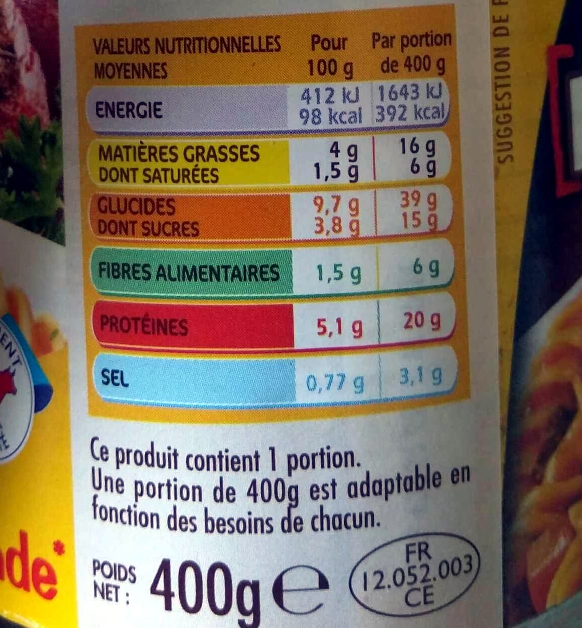 Zapetti Torsades Max de Bœuf (1 Pers.) packshot