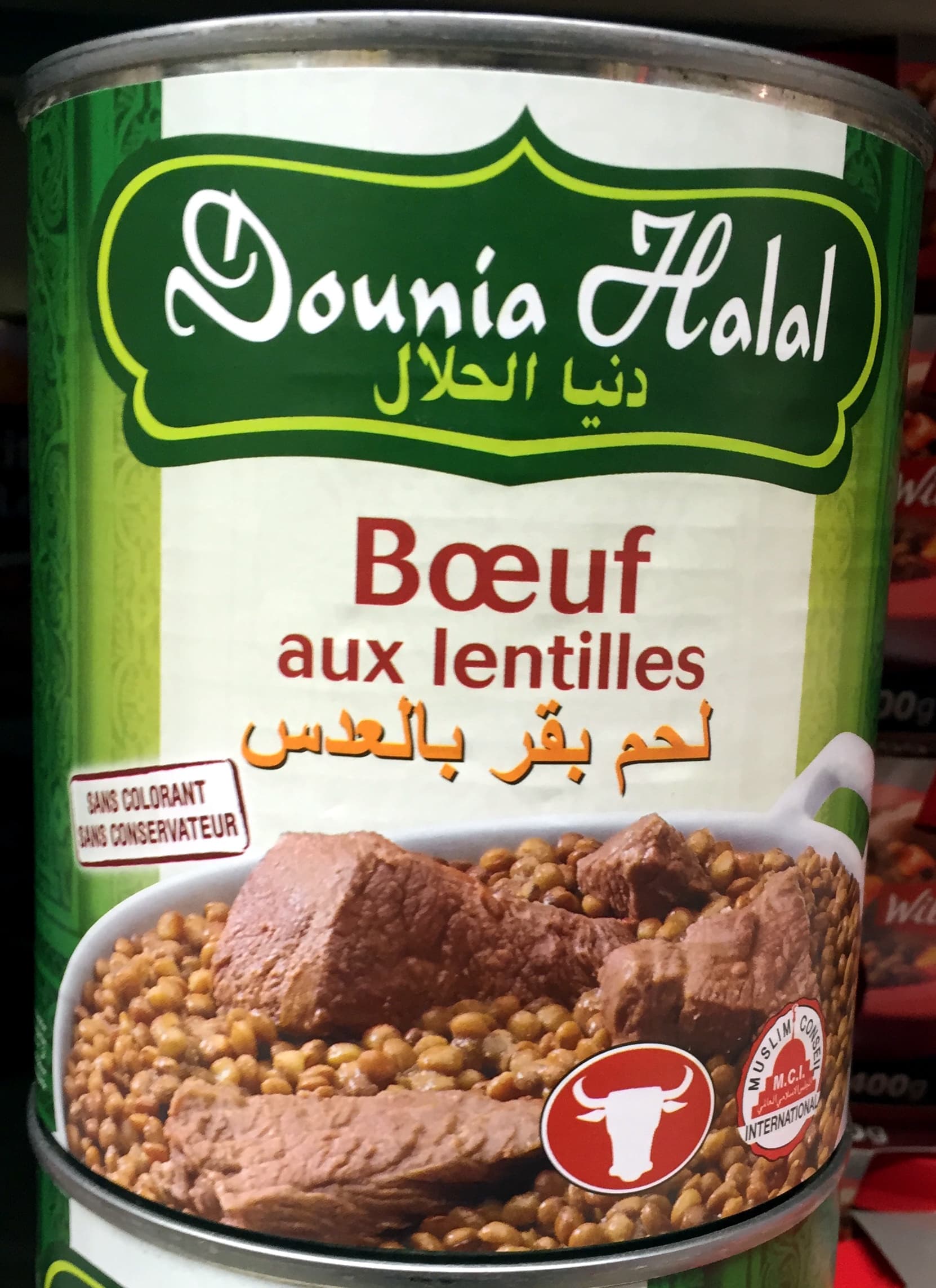 Dounia Halal Boeuf aux lentilles packshot