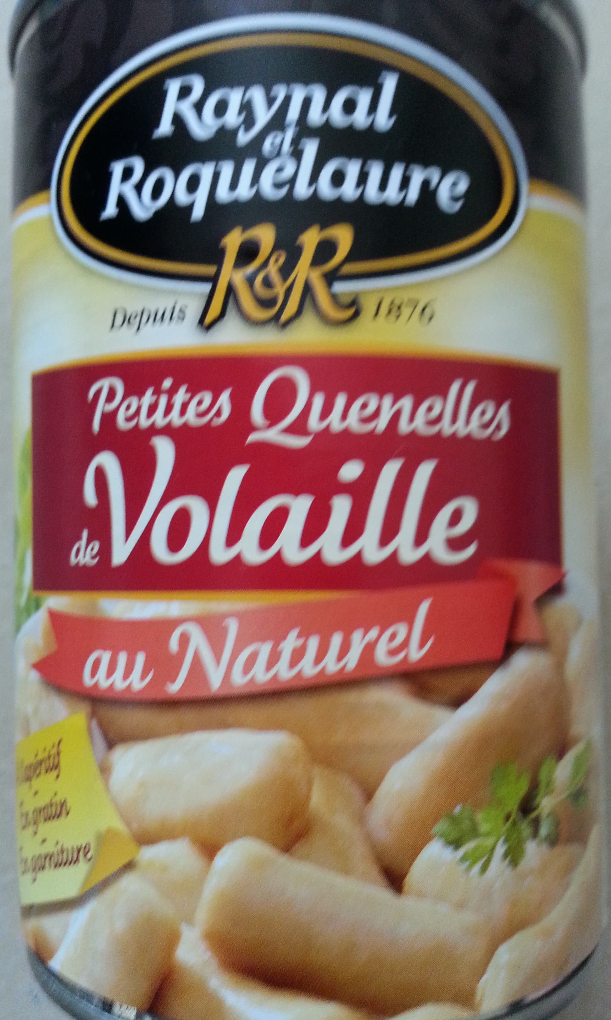 Raynal et Roquelaure Petites Quenelles de Volaille au Naturel packshot