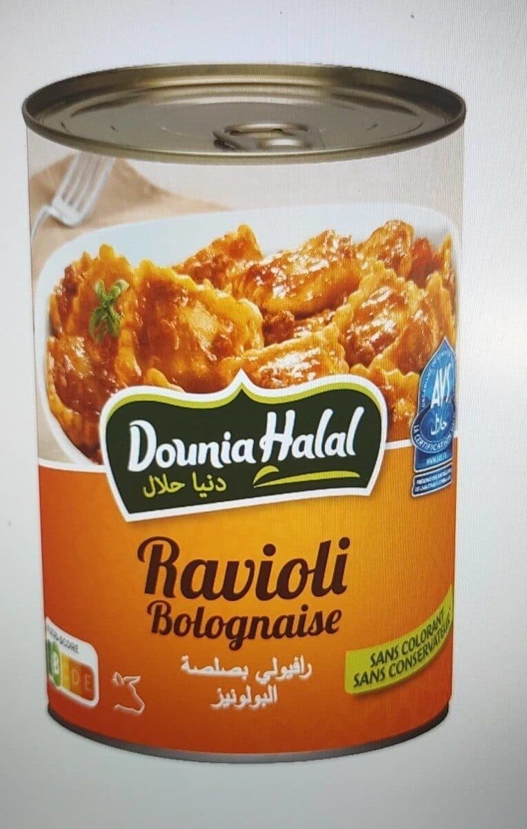 Dounia Halal Ravioli bolognaise packshot
