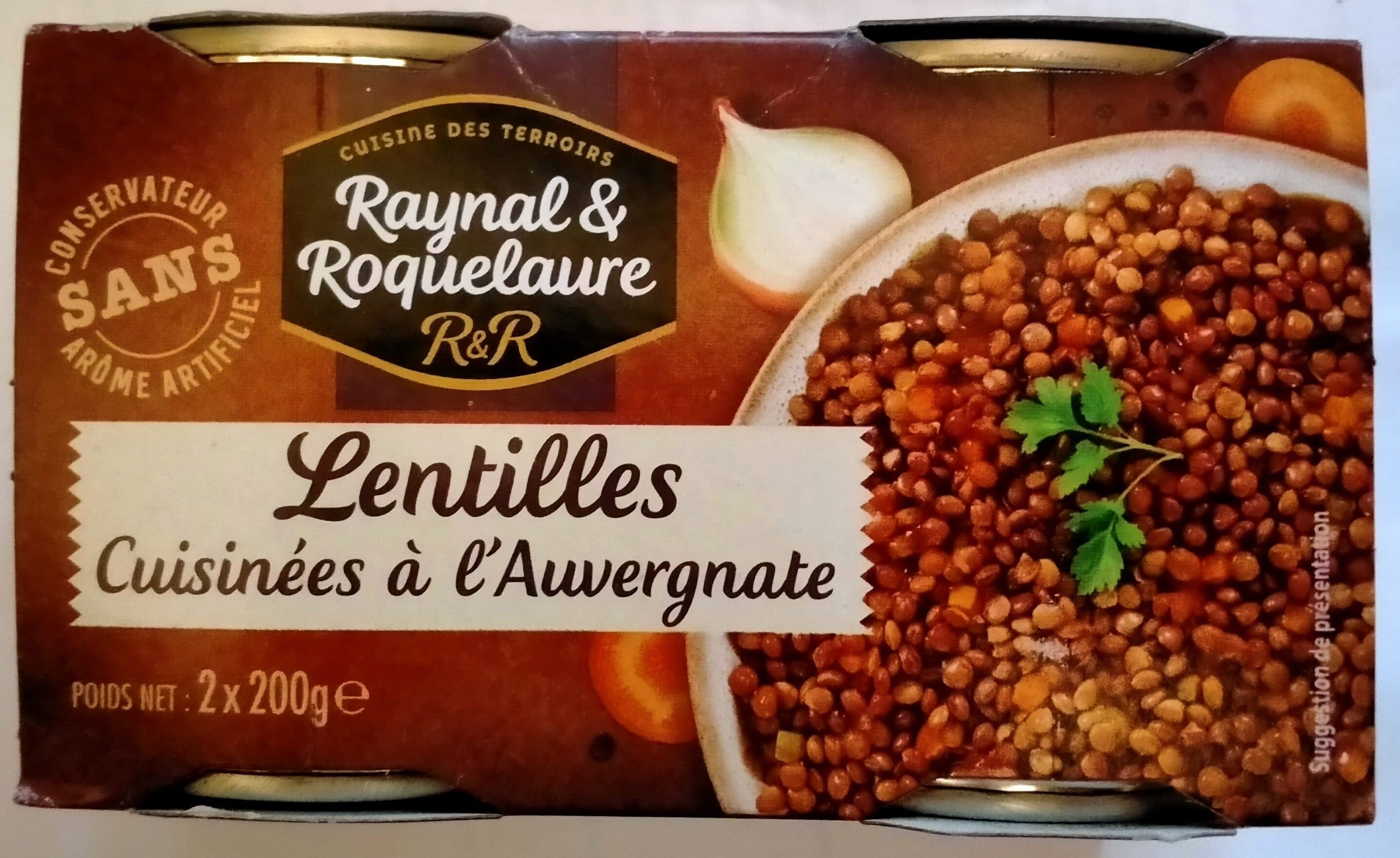 Raynal et Roquelaure Lentilles cuisinées à l'Auvergnate packshot
