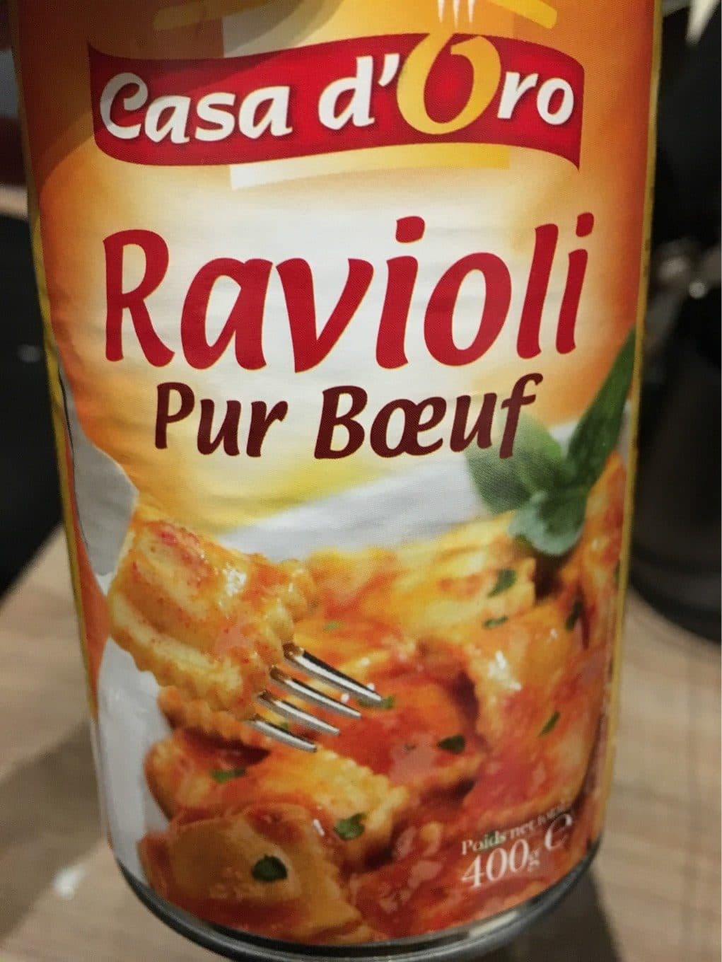 Casa d'Oro Ravioli pur bœuf packshot