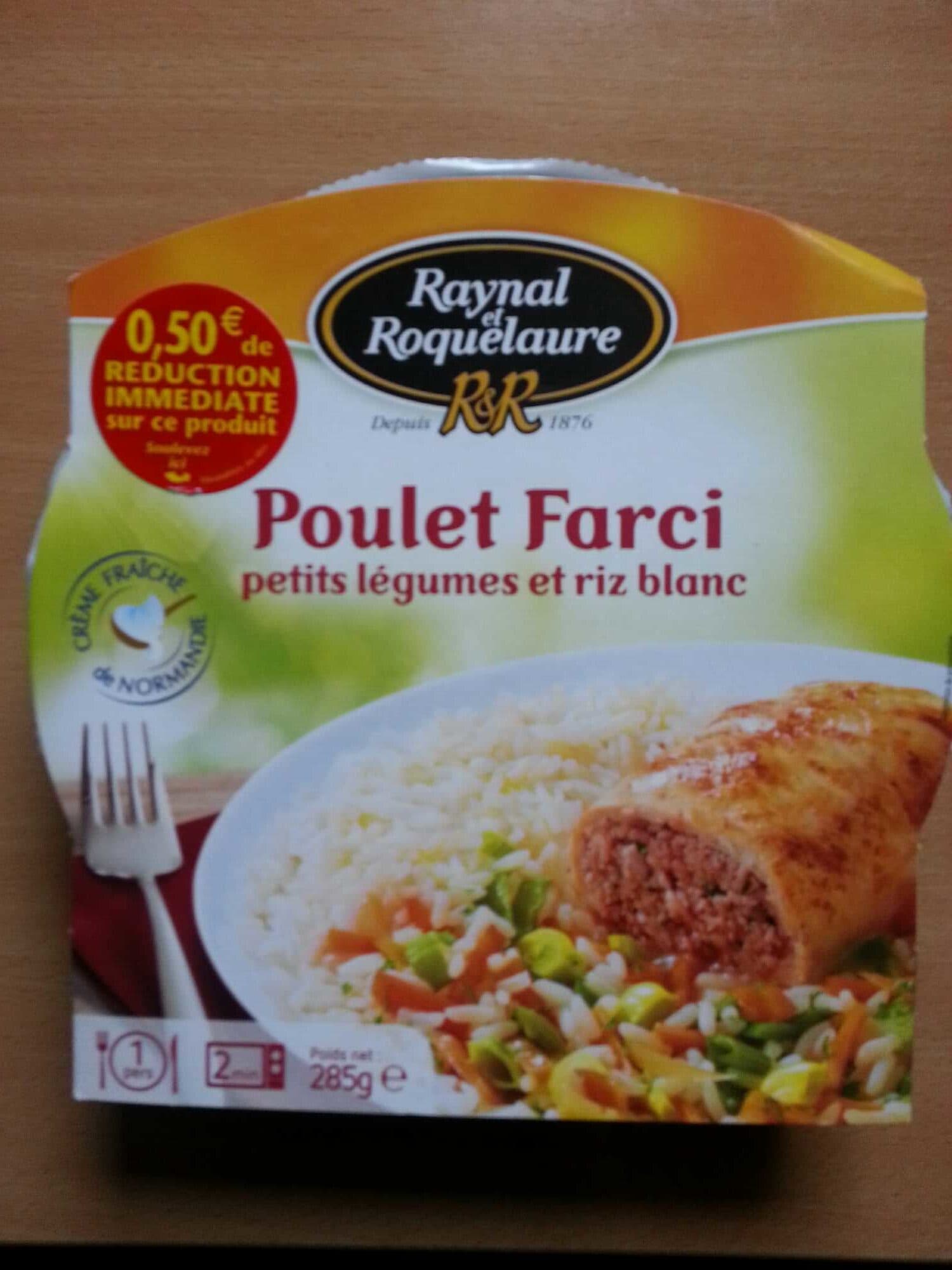 Raynal Et Roquelaure Poulet farci petits legumes et riz blanc packshot