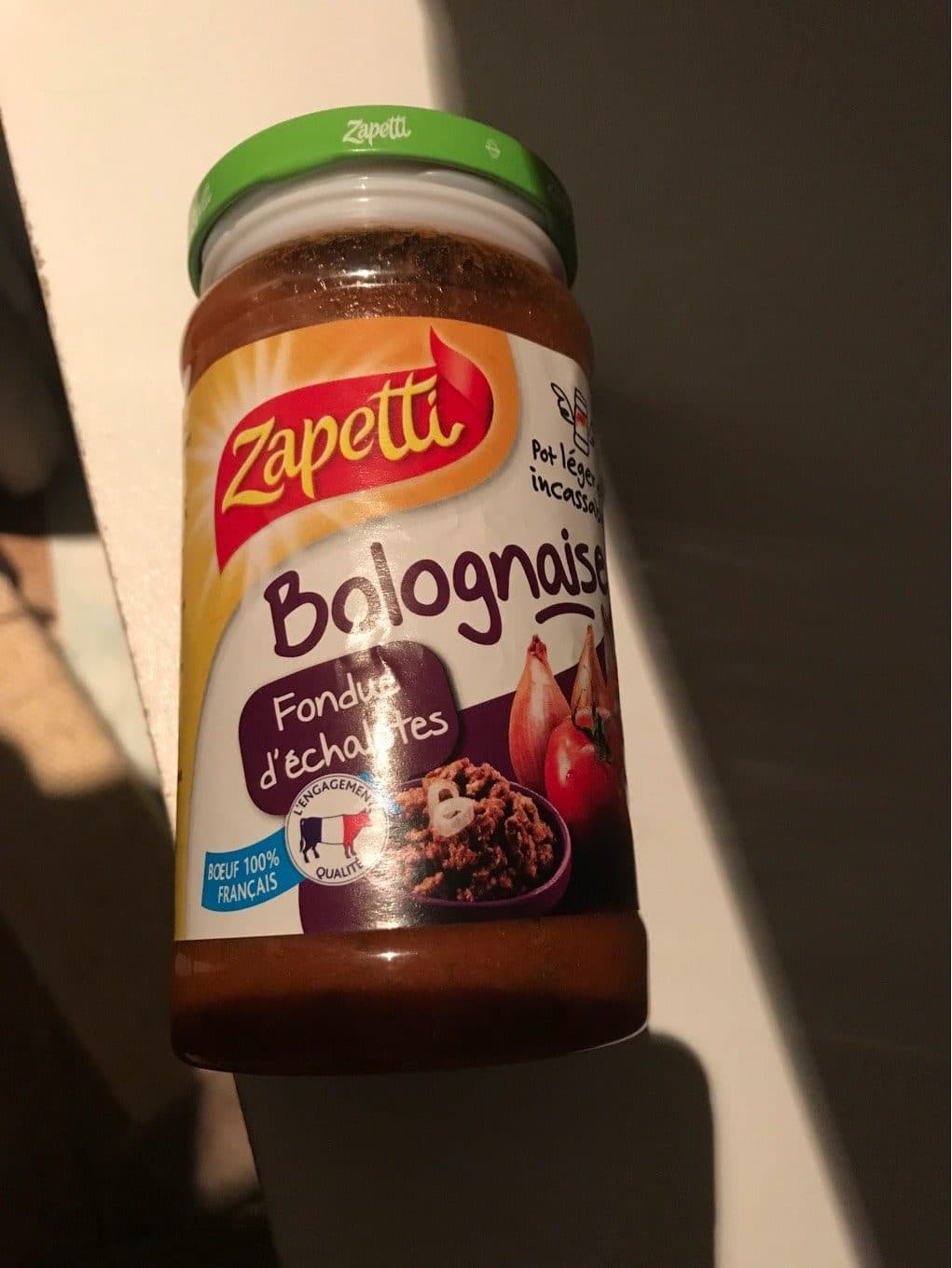 Zapetti Sauce bolognaise fondue d'échalotes packshot