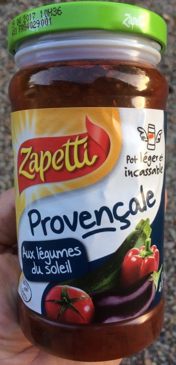 Zapetti Sauce provençale aux légumes du soleil packshot