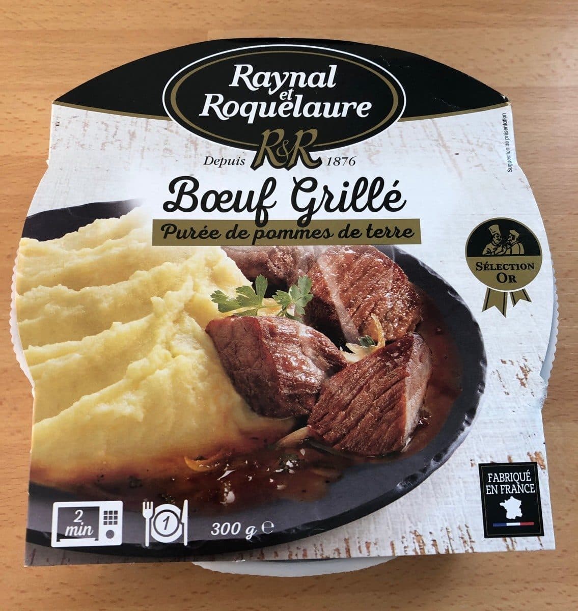 Raynal et Roquelaure Boeuf grille puree de pommes de terre packshot