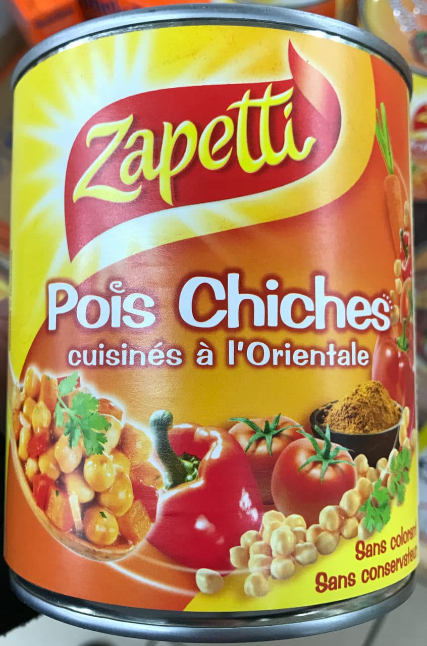 Zapetti Pois Chiches cuisinés à l'Orientale packshot