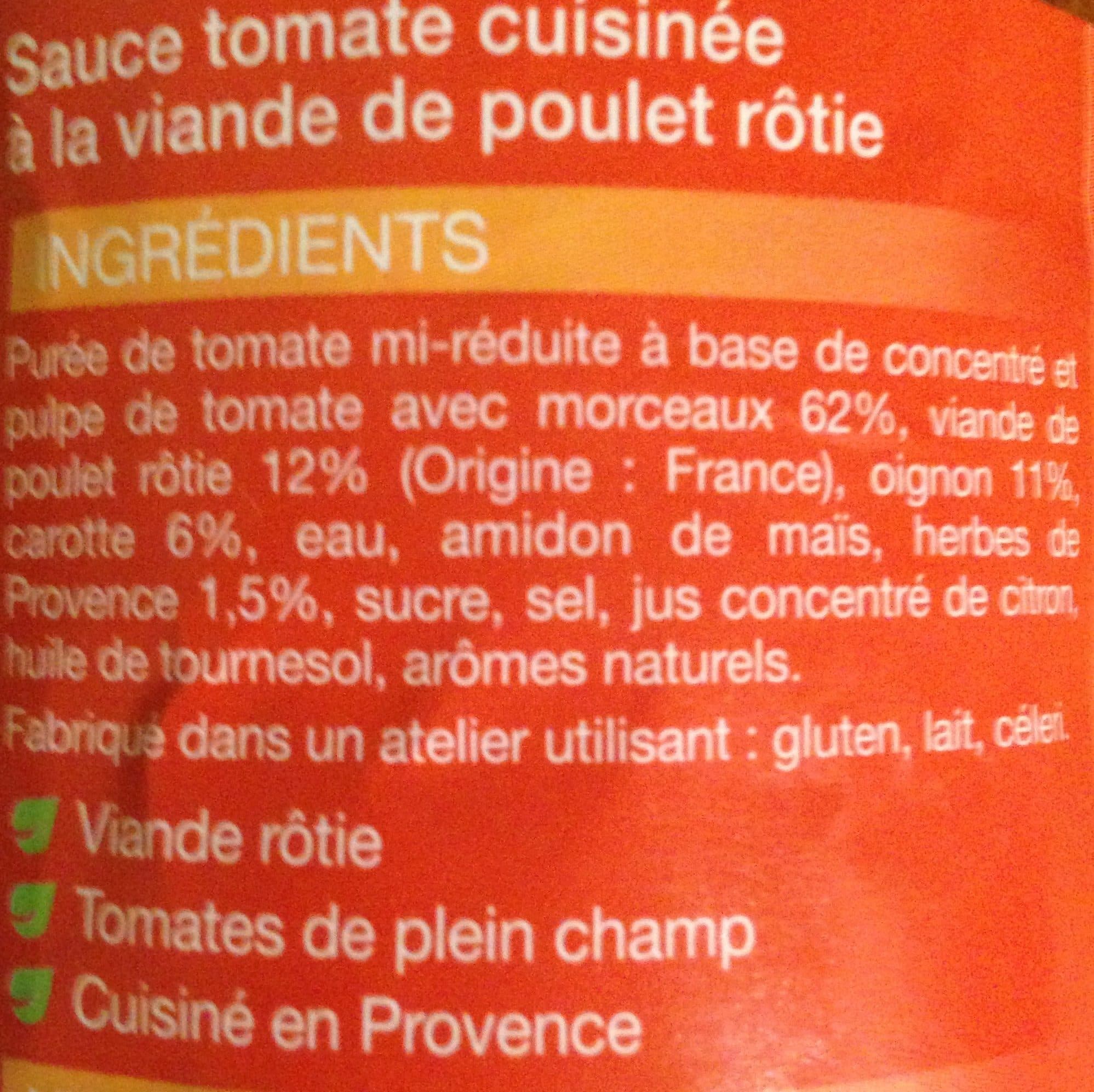 Zapetti sauce poulet rôti packshot