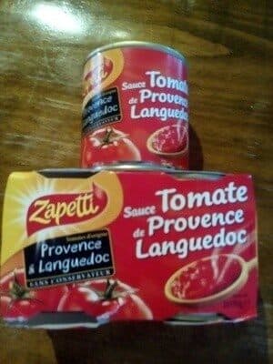 zapetti Sauce tomate de provence languedoc packshot
