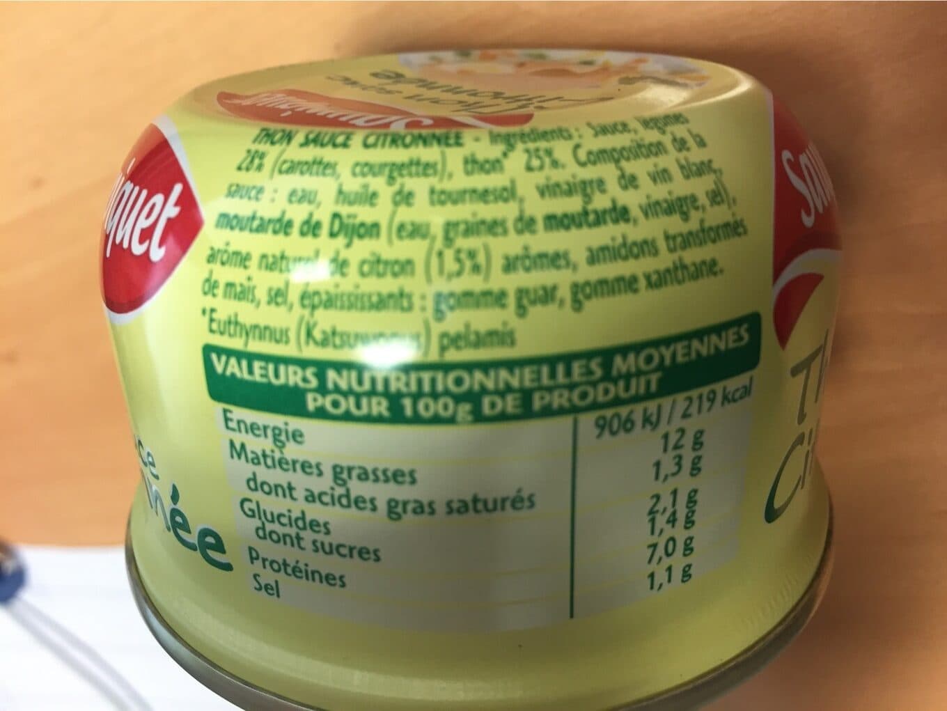 Saupiquet Thon sauce citronnee packshot