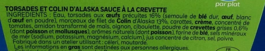 Weight Watchers Colin & pâtes torsades sauce crevette 1,9% M.G. packshot