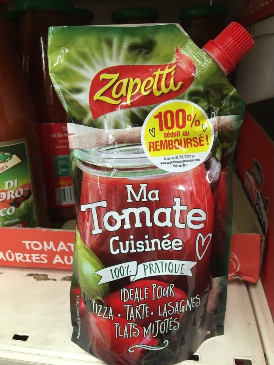 Zapetti Sauce aux tomates cuisinées packshot