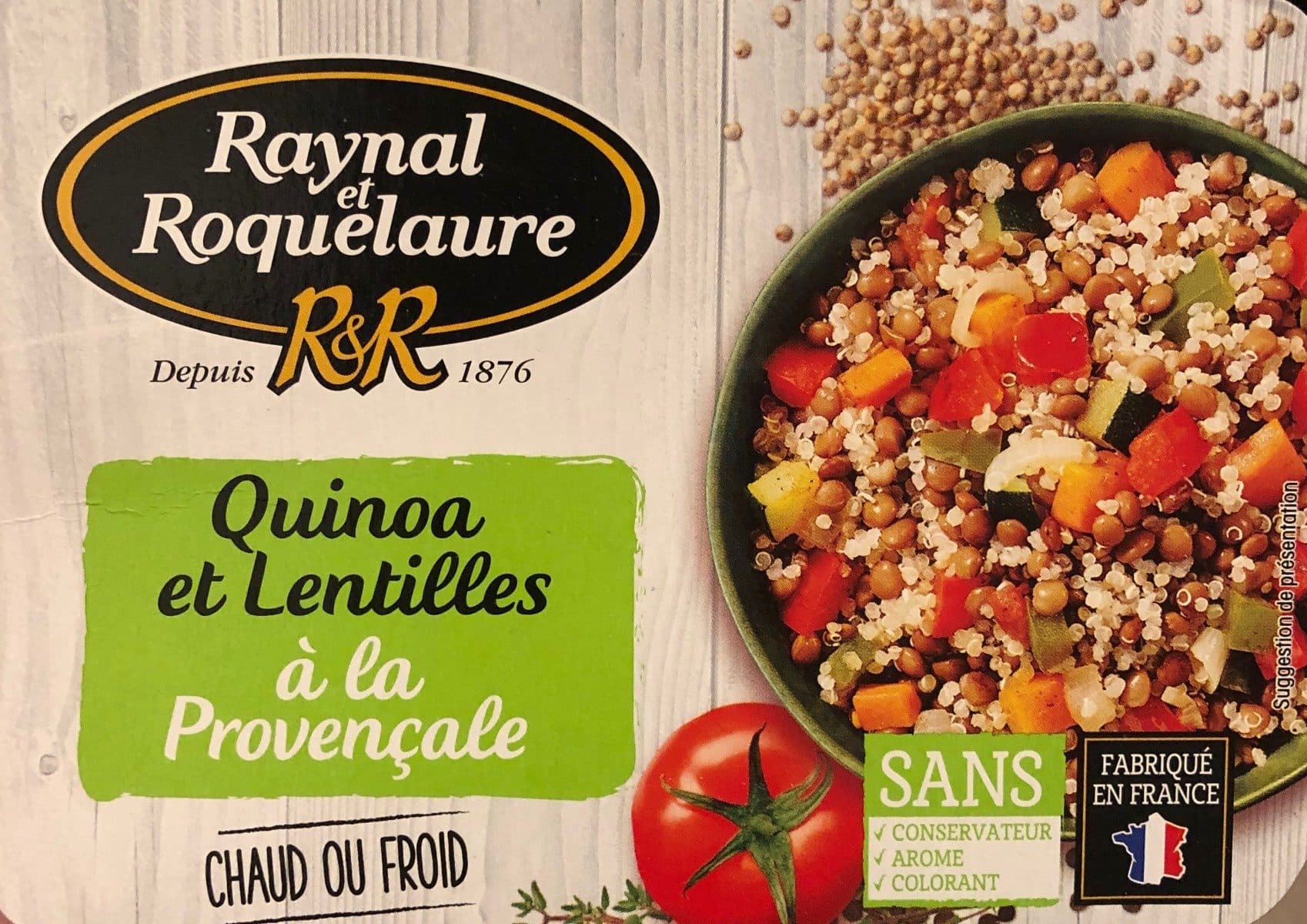 Raynal & Roquelaure Quinoa et Lentilles à la Provençale packshot