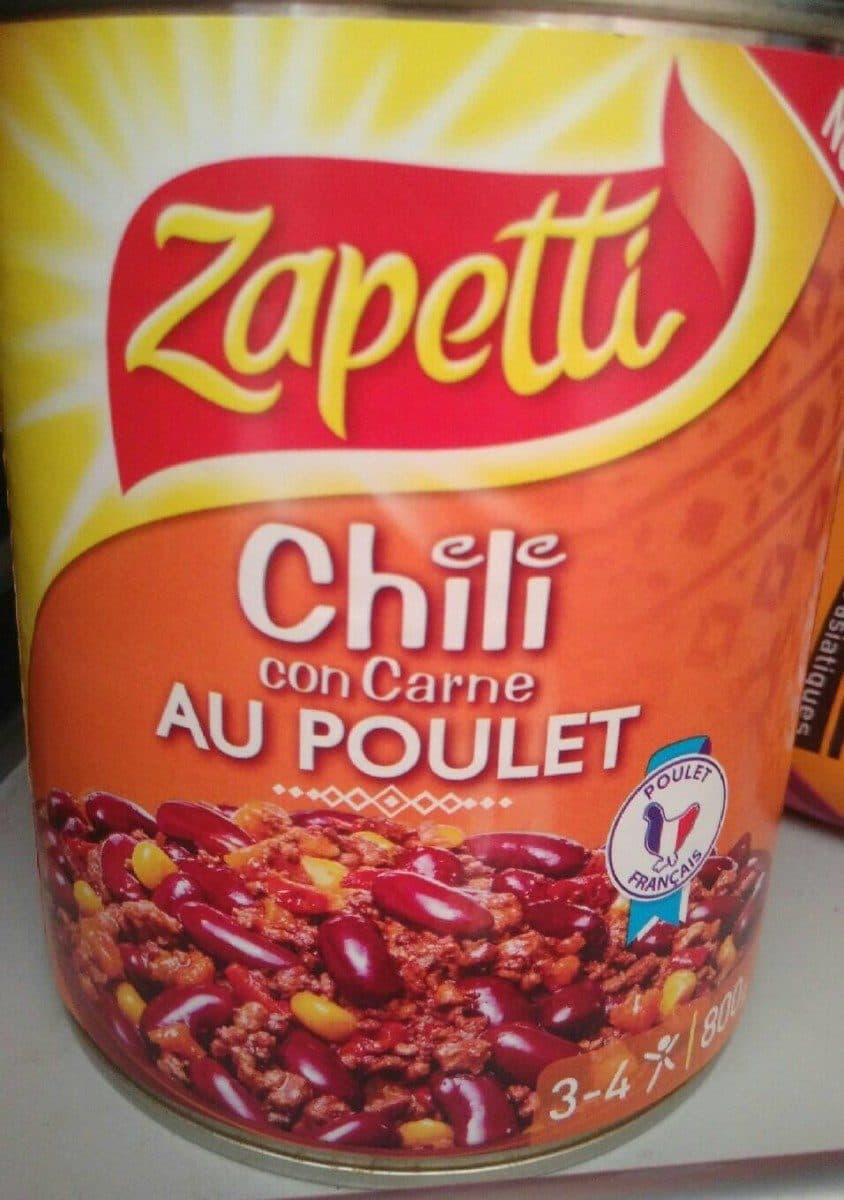 Zapetti Chili con carne au poulet packshot