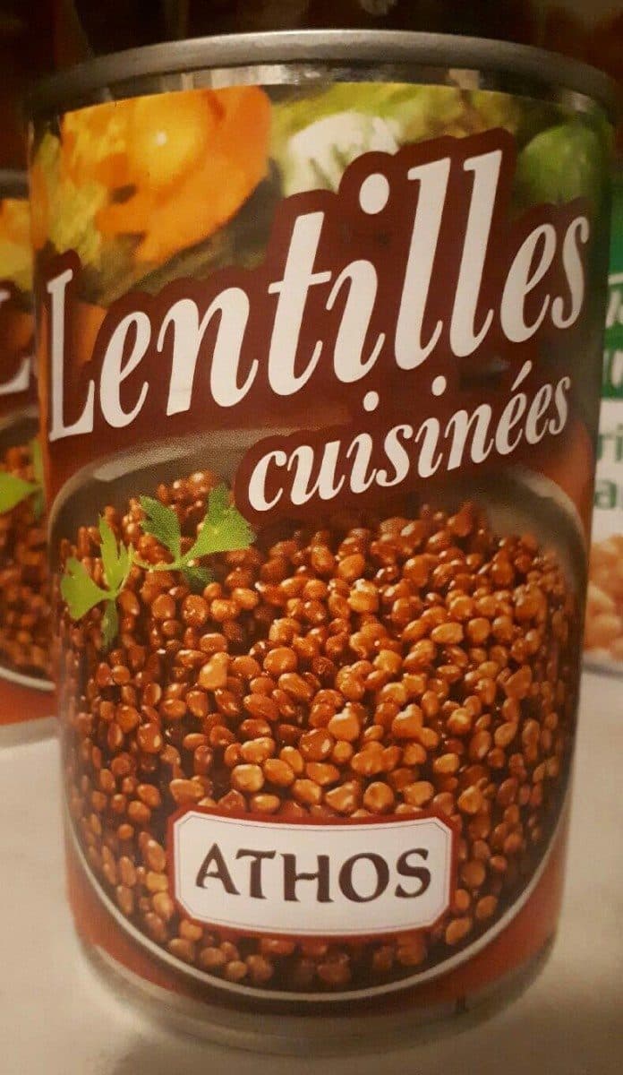 Athos Lentilles cuisinées packshot