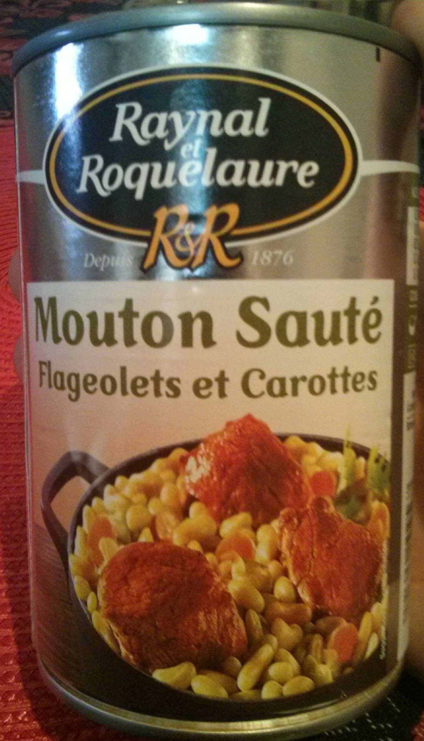 Raynal et Roquelaure Mouton Sauté Flageolets Verts et Carottes packshot