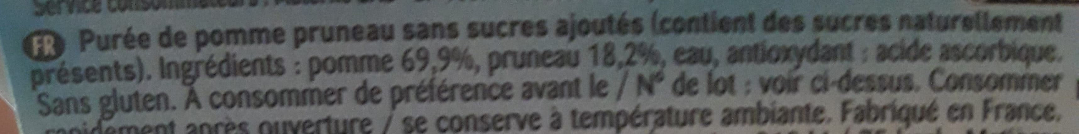 Materne Dessert De Fruits Pomme Pruneau, 4 Fois 100 Grammes packshot