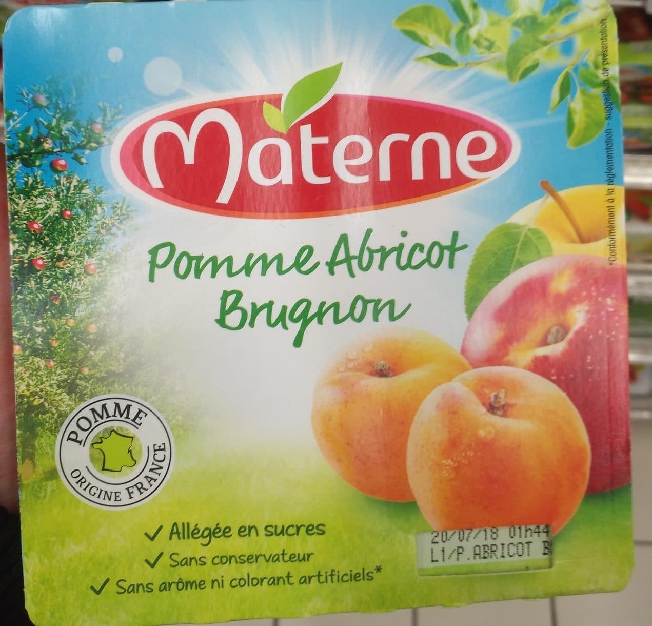 Materne Pomme abricot brugnon packshot