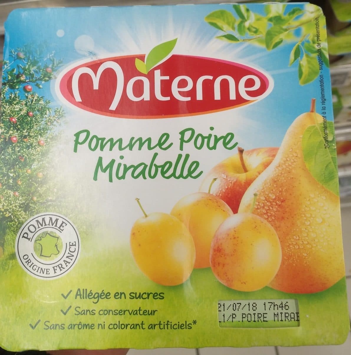 Materne Pomme Poire Mirabelle packshot