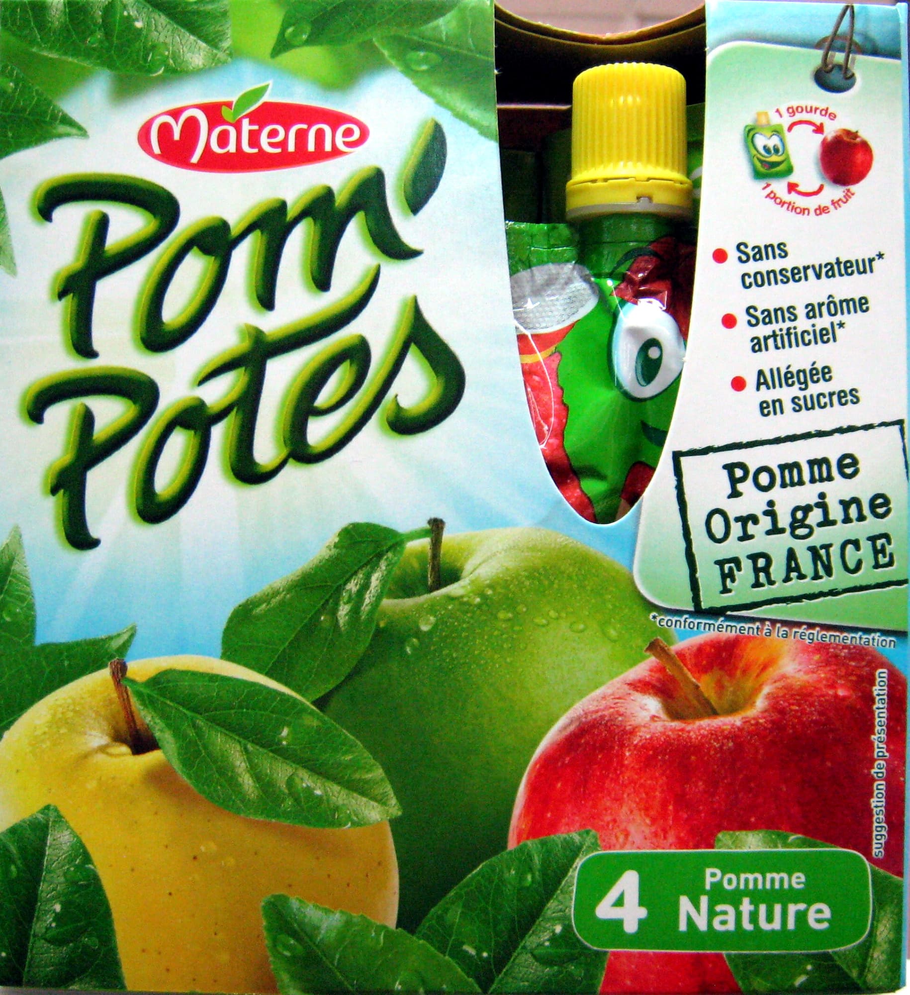 Materne Pom'Potes pomme nature Materne packshot