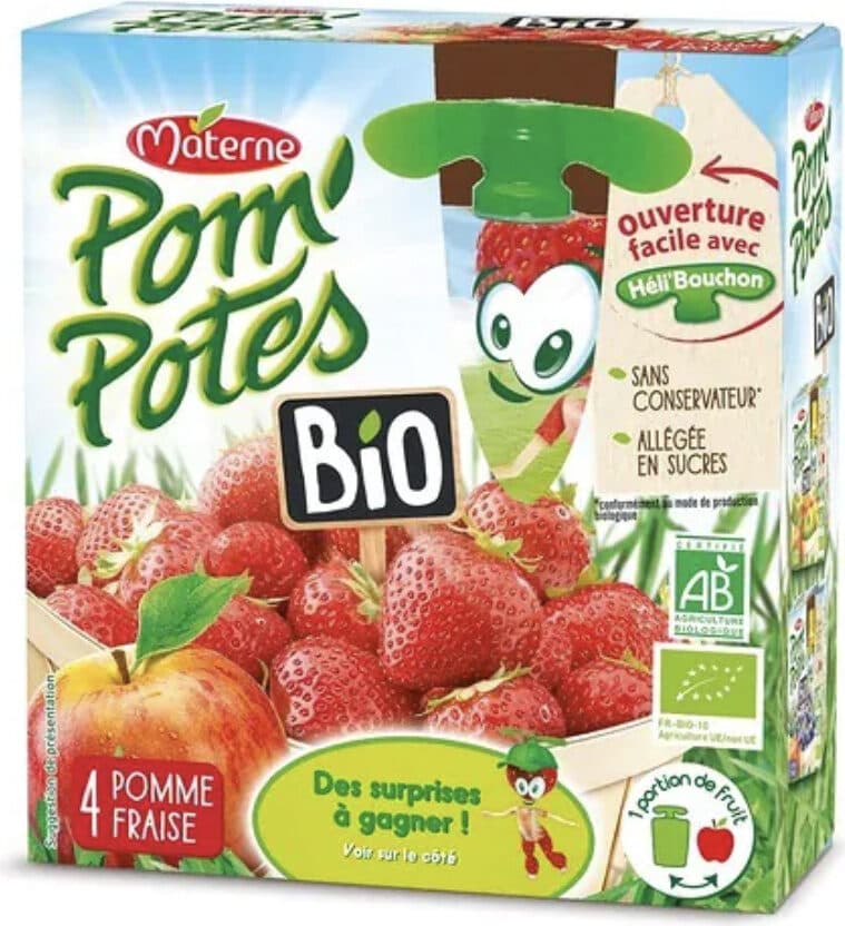 Materne Pom'potes fraises packshot