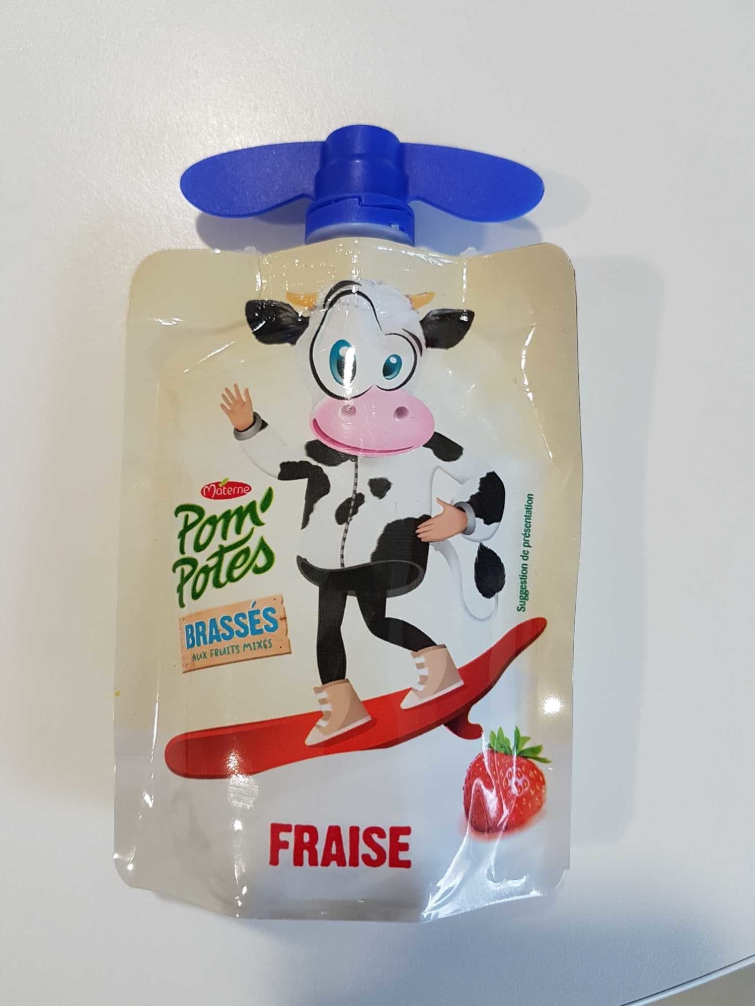 Materne Pom potes brassés aux fruits mixés fraise packshot