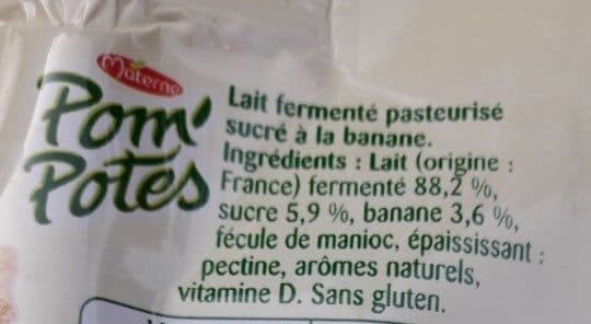 Materne Pom' Potes brassés aux fruits mixés banane packshot