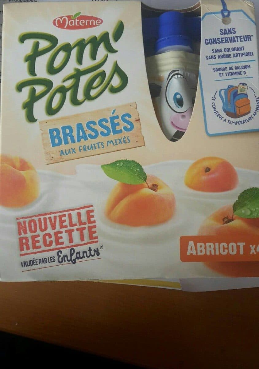 Materne Pom' potes brassés aux fruits mixés packshot