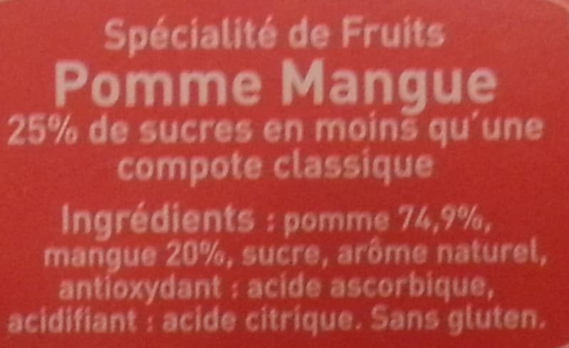 Materne Pom' Potes - Pomme Mangue - édition limitée packshot