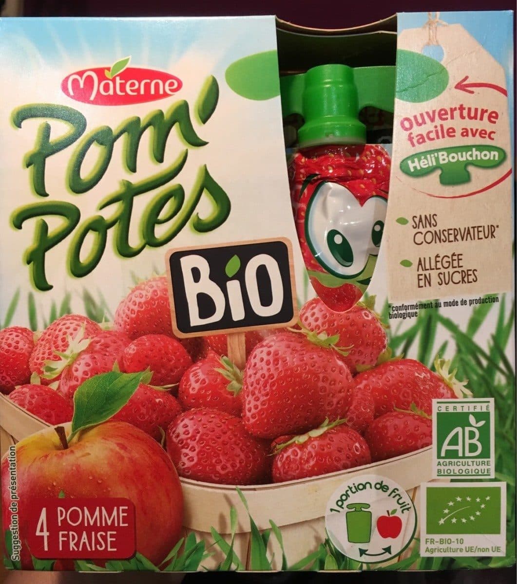 Materne Pomme Fraise Bio packshot