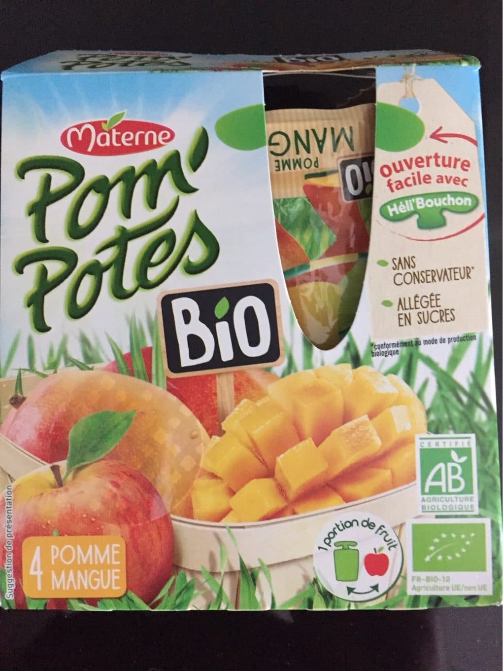 Materne Pom'potes pomme mangue packshot