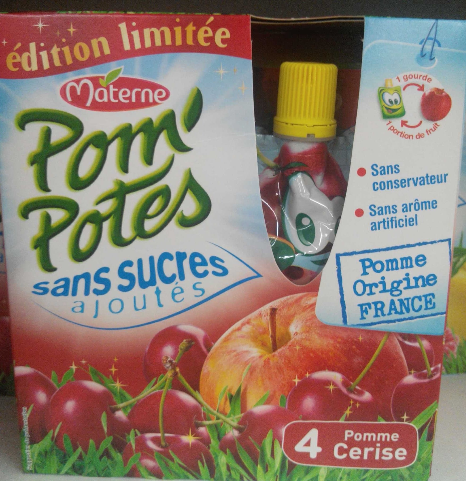 Materne Pom' Potes Pomme Cerise packshot