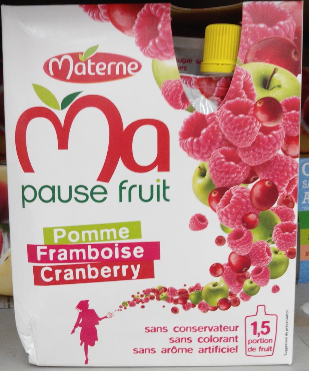 Materne Ma Pause Fruit Pomme Framboise Cranberry packshot