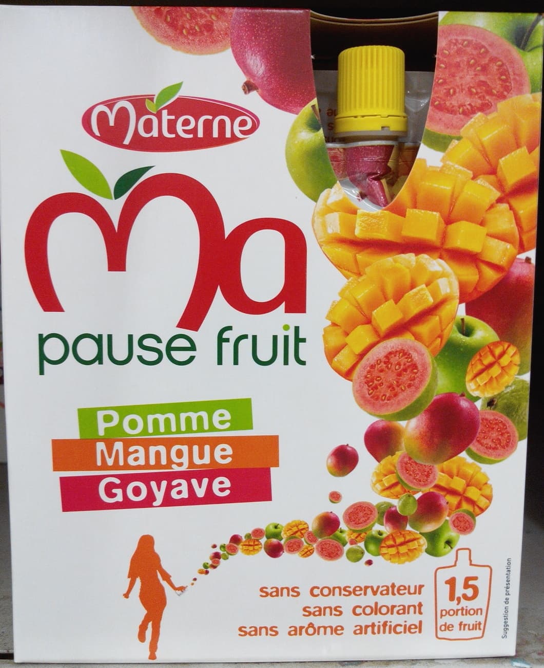 Materne Ma pause fruit Pomme Mangue Goyave packshot