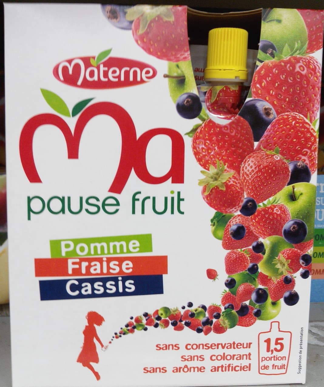 Materne Ma pause fruit Pomme Fraise Cassis packshot
