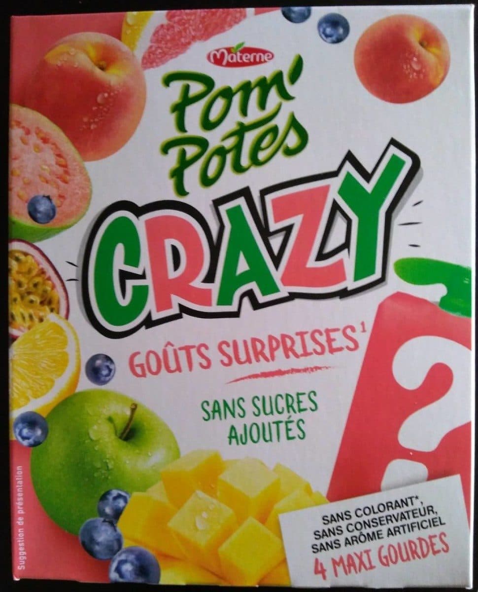 Materne Pom pote crazy goûts surprises packshot