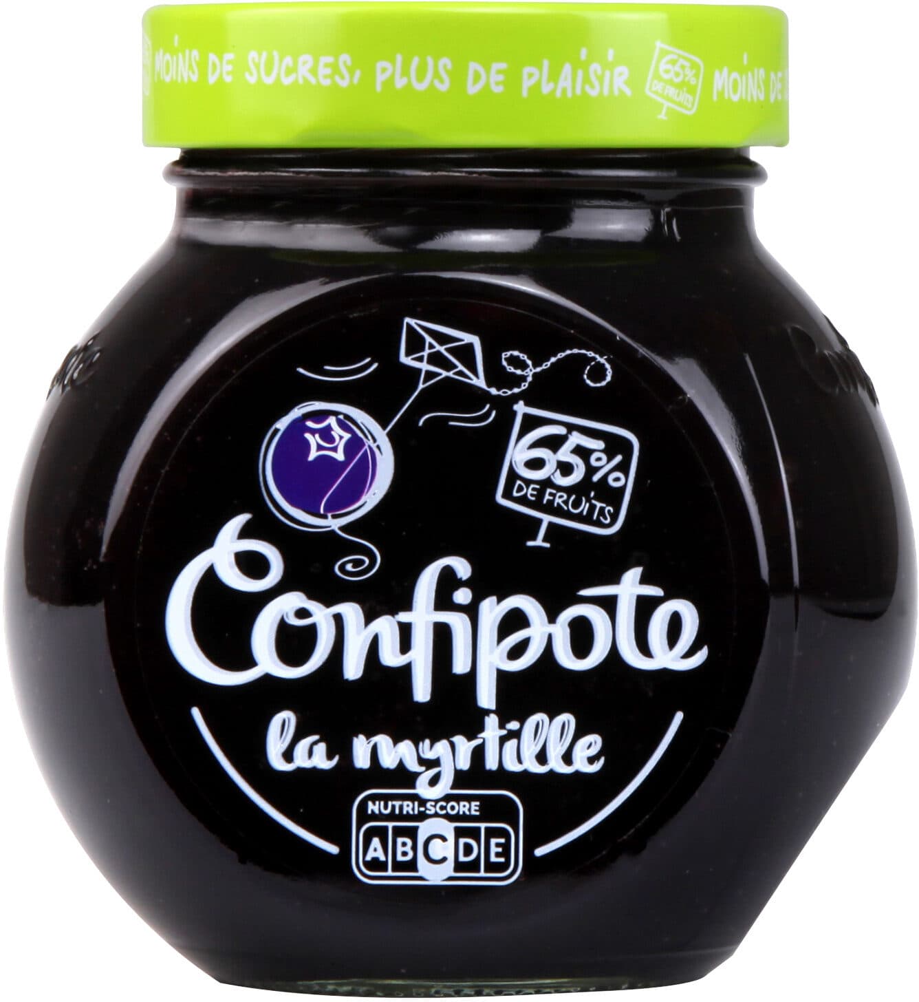 confipote Confiture Allégée Myrtille packshot