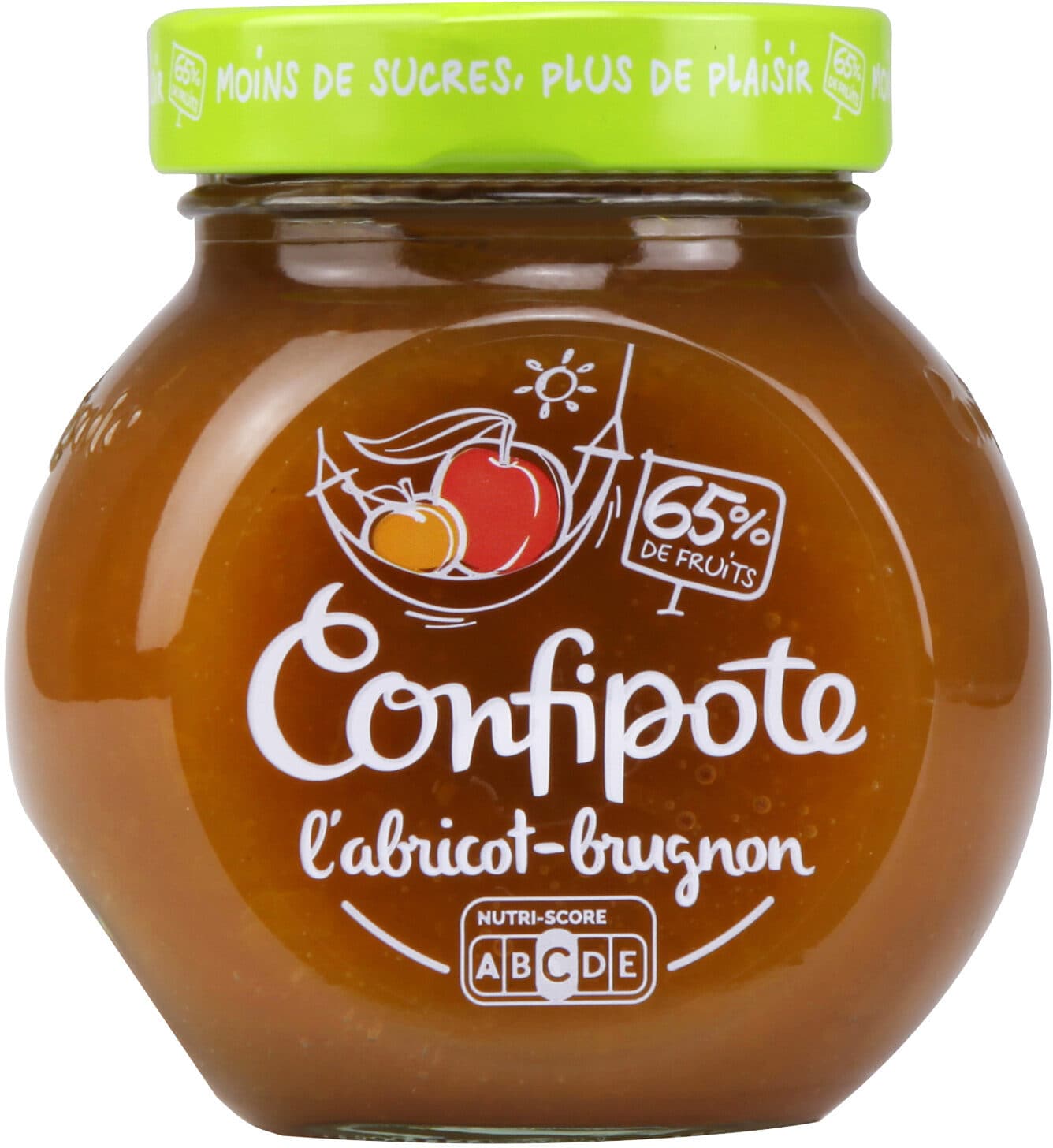 confipote CONFIPOTE Confiture allégée en sucres Pot Abricot Brugnon 350g packshot