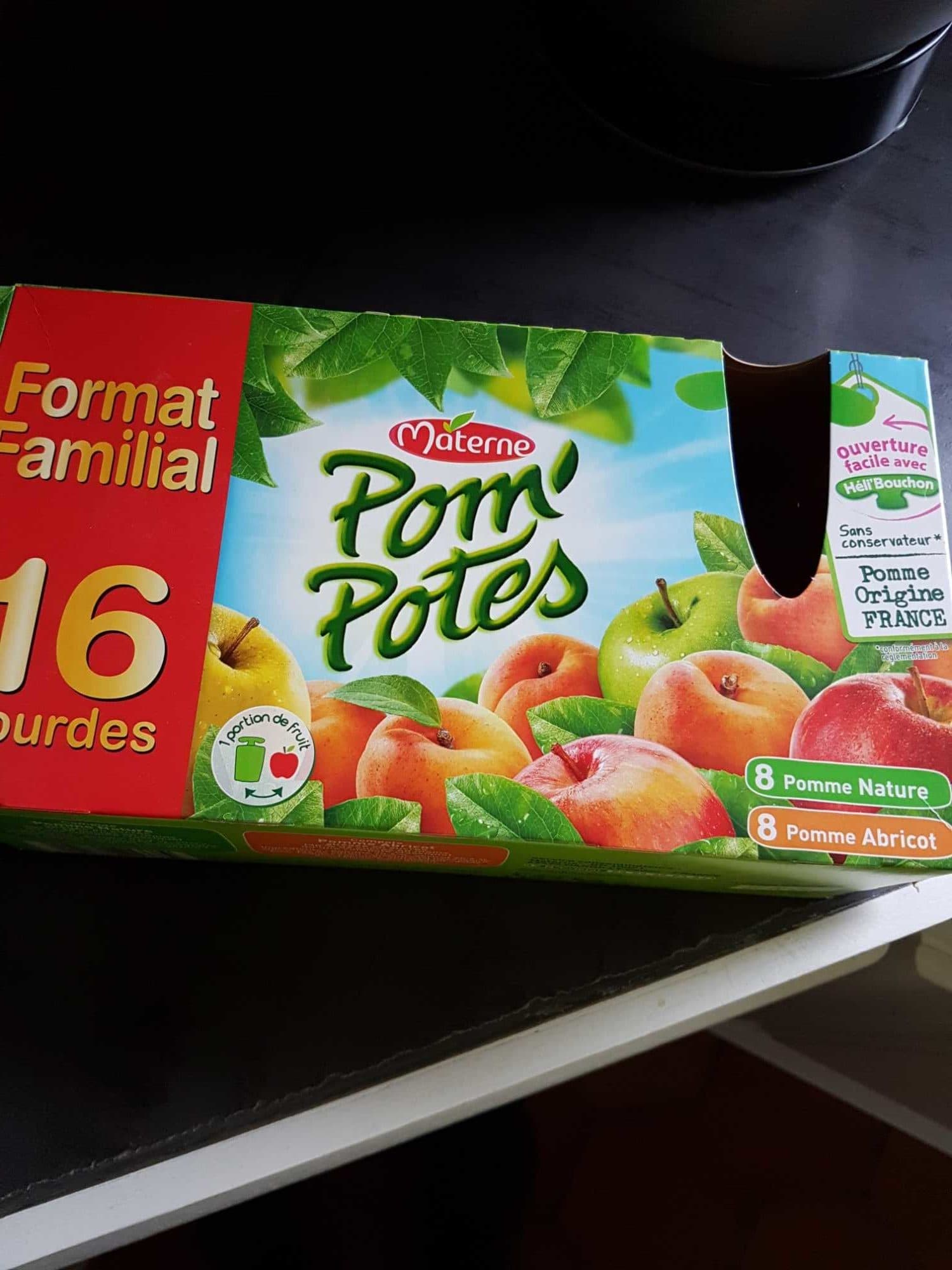 Materne Pom'potes pommes nature packshot