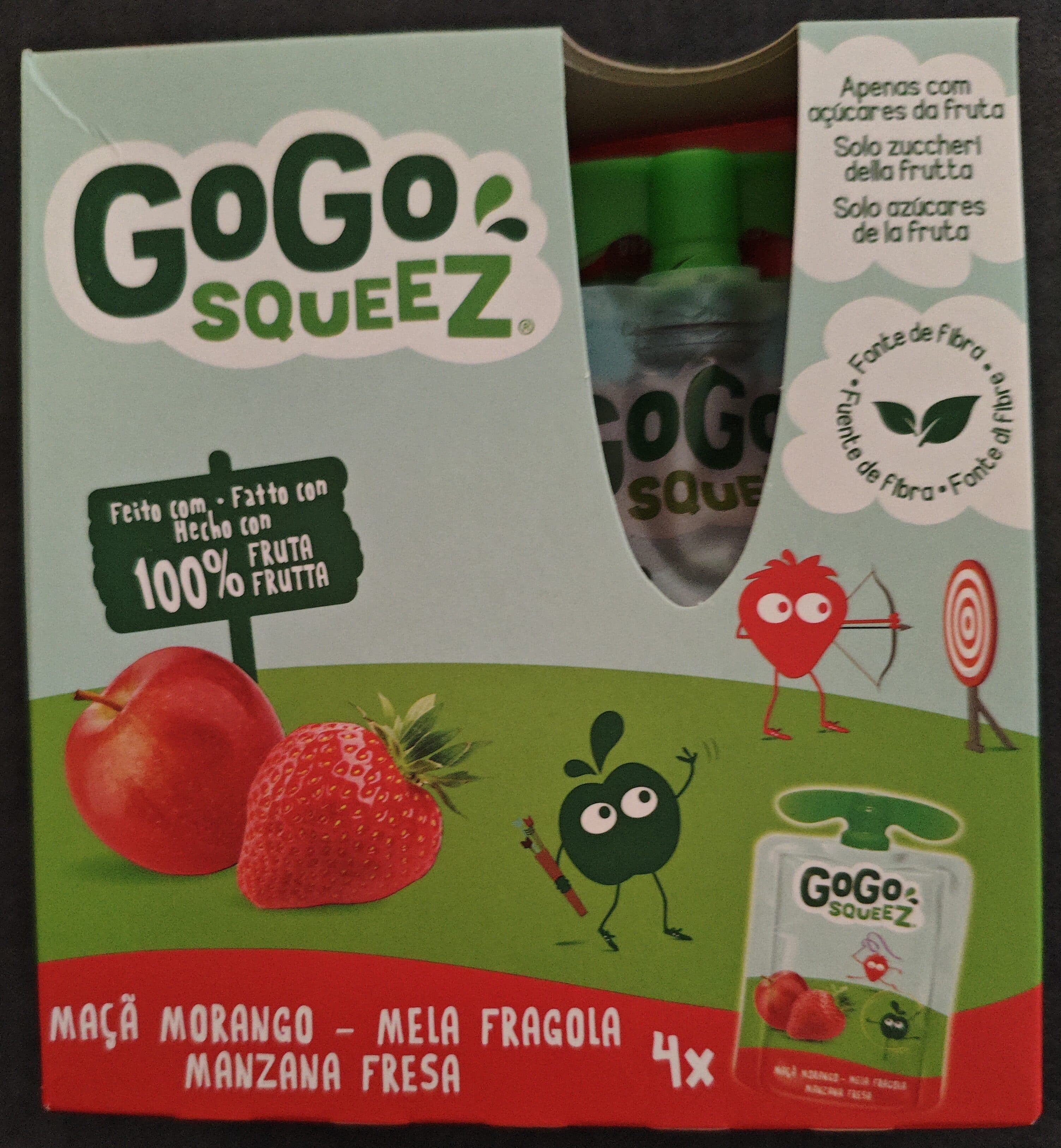 GoGo squeeZ Maçã Morango packshot