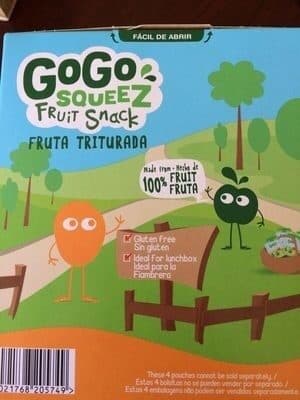 Gogo Squeez Gogo Squeez Fruit Snack Fruta Triturada packshot